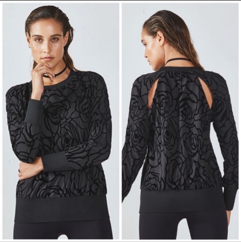 Fabletics Lola velvet rose cutout back top